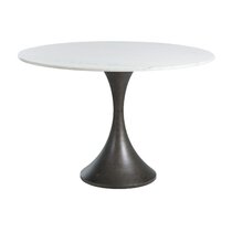 48 round deals marble dining table